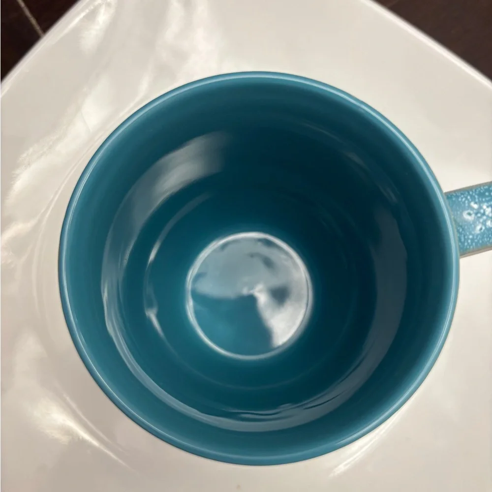 Nantucket Blue and Cream Ceramic Mug - Picture 3 of 4
